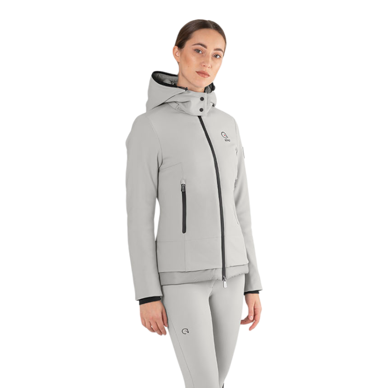 Ego7 - Veste manches longues femme Lux Padded Galy ice gray | - Ohlala