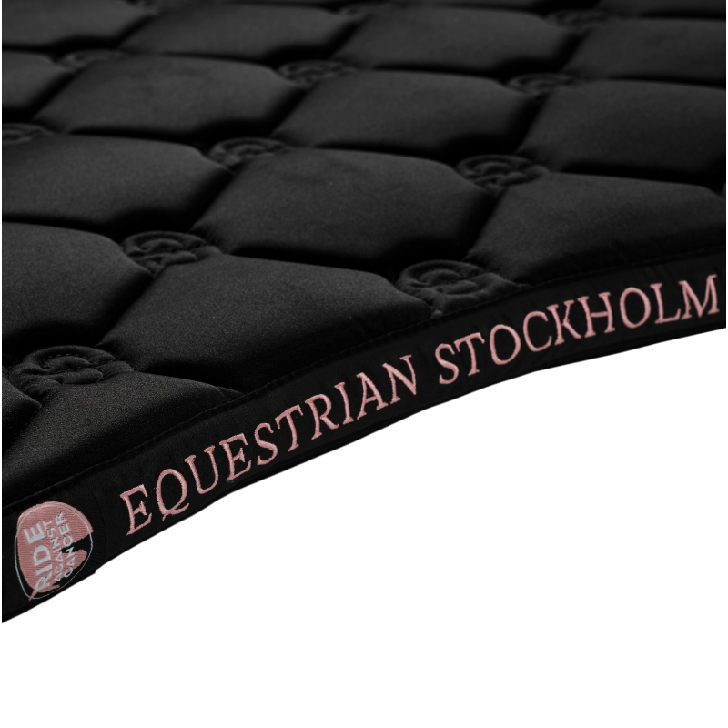 Equestrian Stockholm - Tapis de dressage Black Blush noir