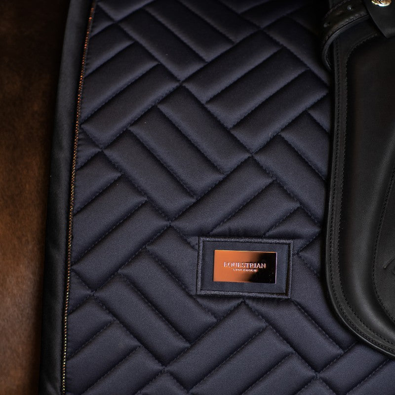 Equestrian Stockholm - Tapis de dressage Modern Dark Ocean marine