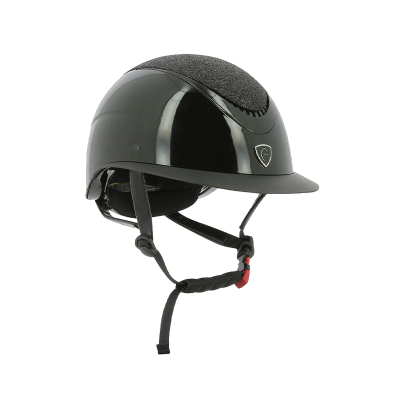 Equithème - Casque d'équitation Wings noir brillant lamé | - Ohlala