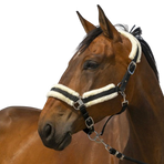 Equithème - Licol nylon Mouton noir/ blanc | - Ohlala