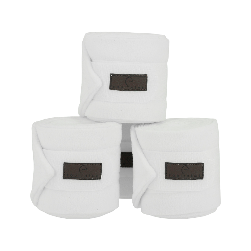 Equithème - Bandes de Polo 3M blanc (x4)
