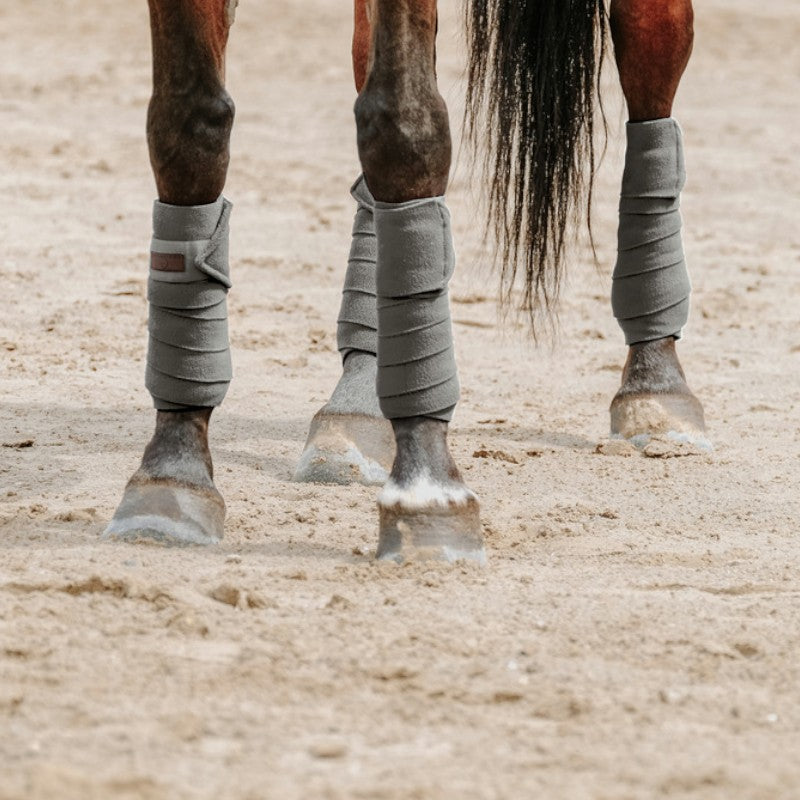 Equithème - Bandes de Polo 3M gris (x4)