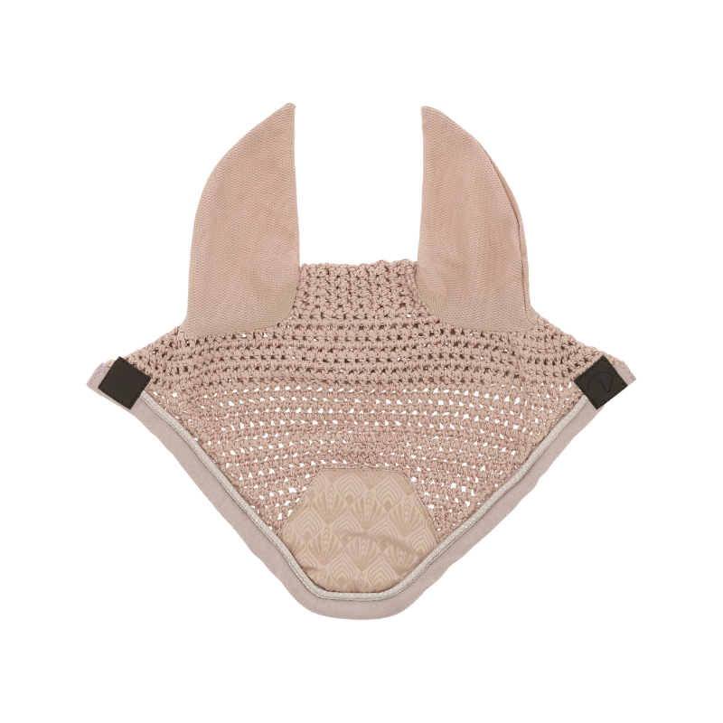 Equithème - Bonnet pour chevaux Brocart rose