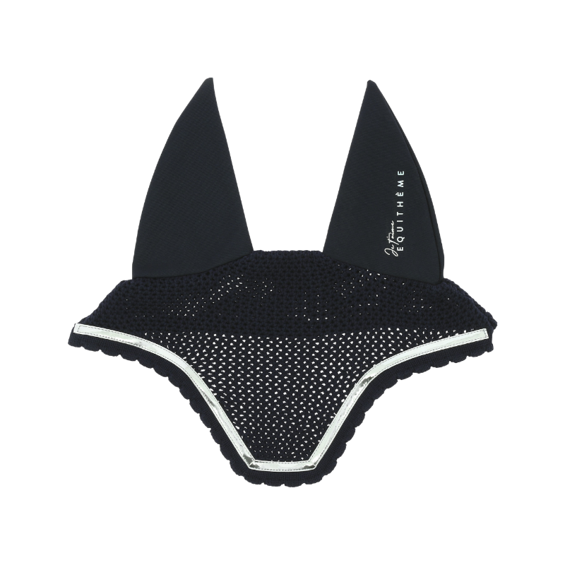 Equithème - Bonnet pour chevaux Mirror Je t'aime marine