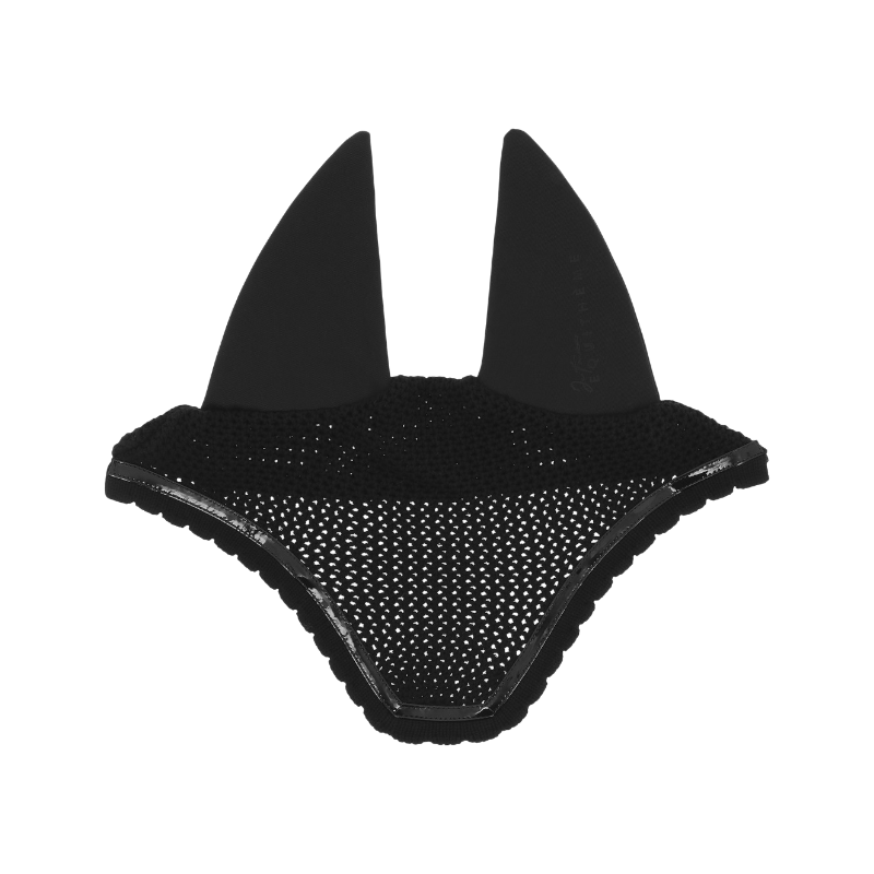 Equithème - Bonnet pour chevaux Mirror Je t'aime noir