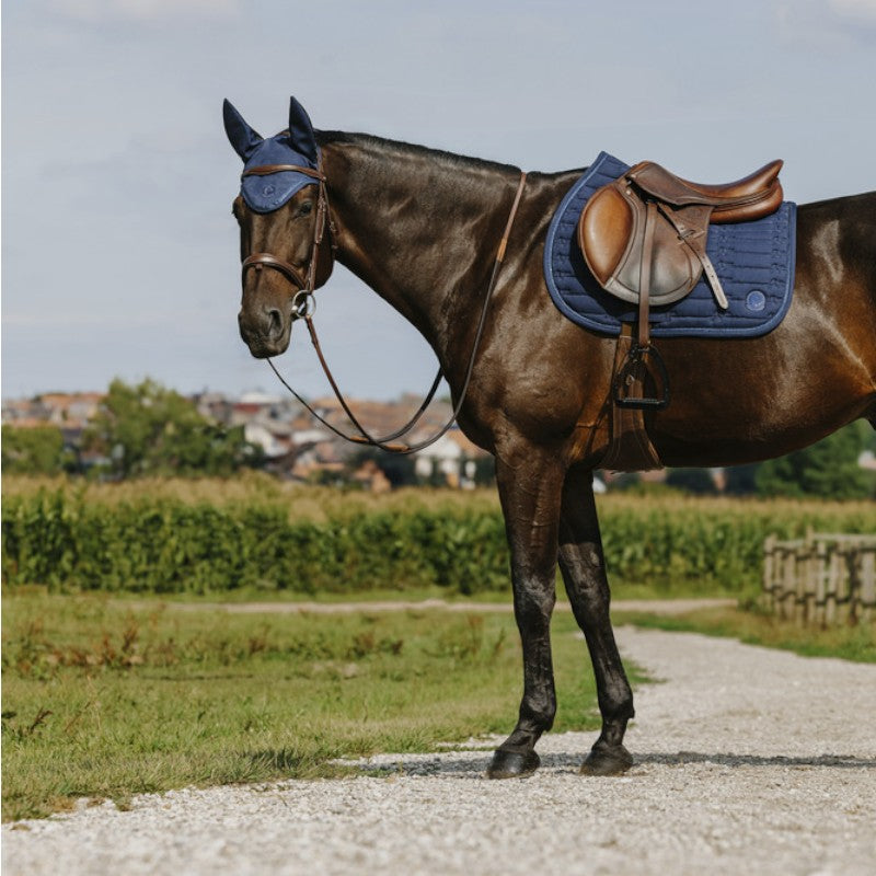 Equithème - Bonnet pour chevaux Origine Je t'aime marine