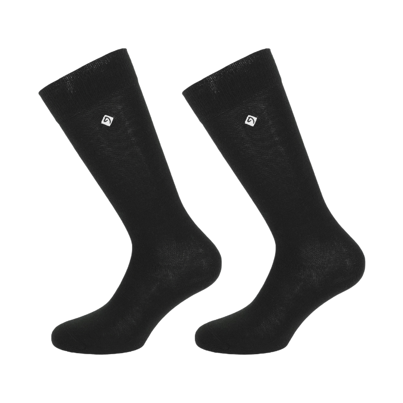 Equithème - Chaussettes d'équitation Andrea noir (x1)