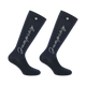 Equithème - Chaussettes d'équitation Jump marine/ argenté (x1) | - Ohlala