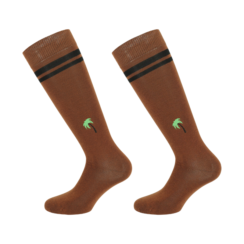 Equithème - Chaussettes d'équitation Nikita orange (x1)