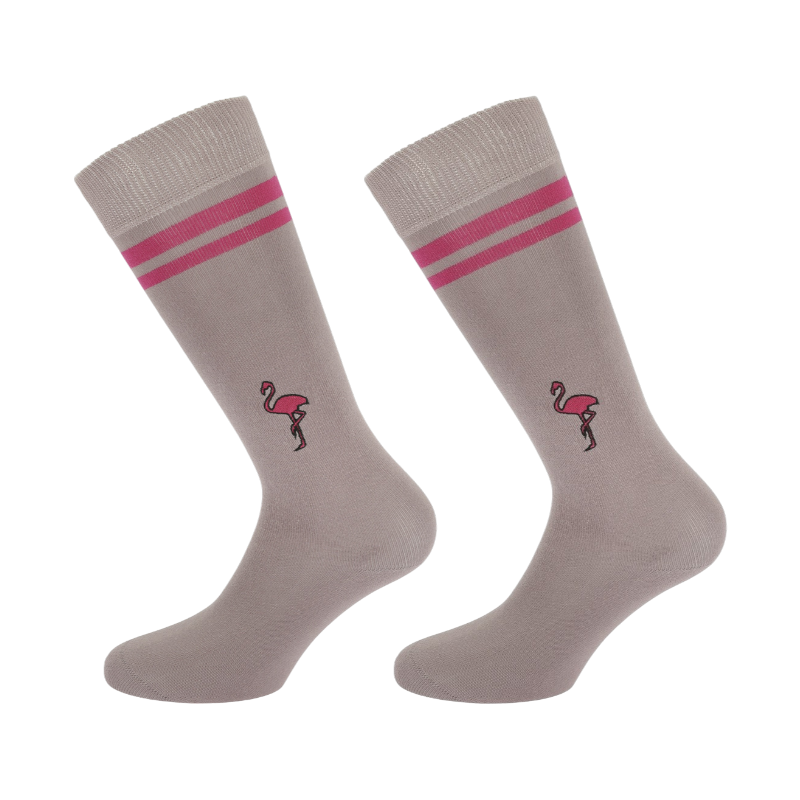 Equithème - Chaussettes d'équitation Nikita vieux rose (x1)