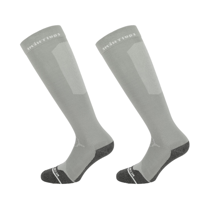 Equithème - Chaussettes d'équitation Technic gris clair (x1)