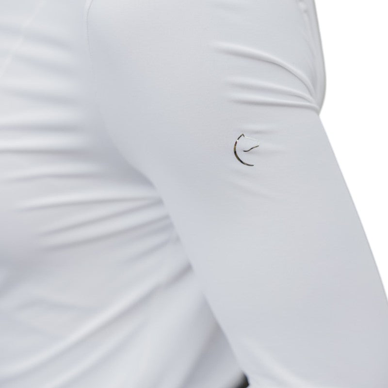 Equithème - Chemise manches longues femme Julie blanc