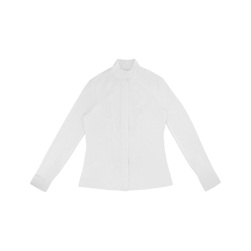 Equithème - Chemise manches longues femme Julie blanc