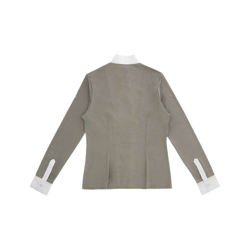 Equithème - Chemise manches longues femme Julie taupe
