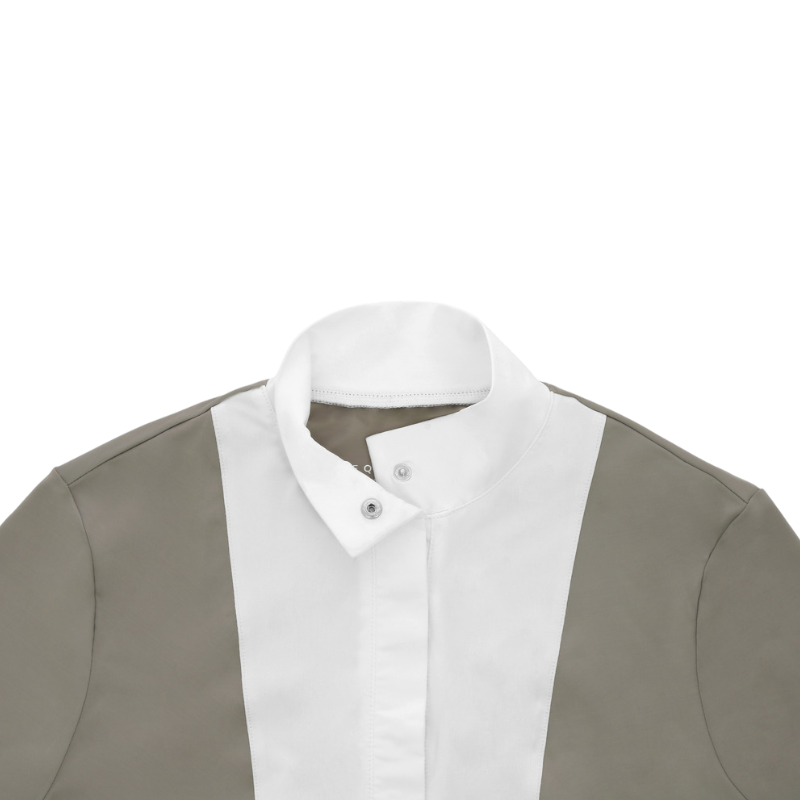 Equithème - Chemise manches longues femme Julie taupe