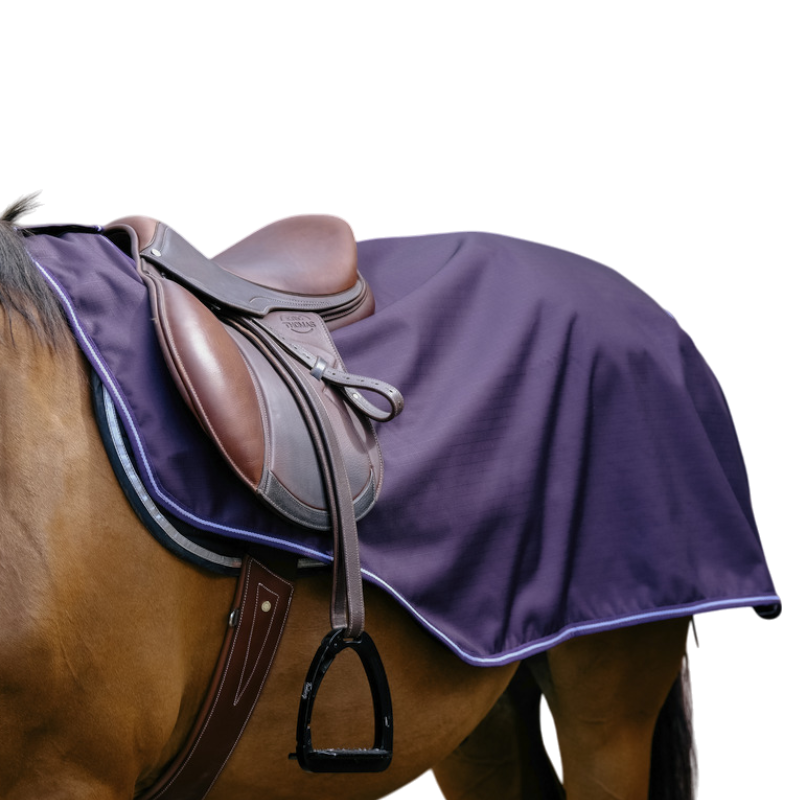 Equithème - Couvre-reins polaire Tyrex 600D prune