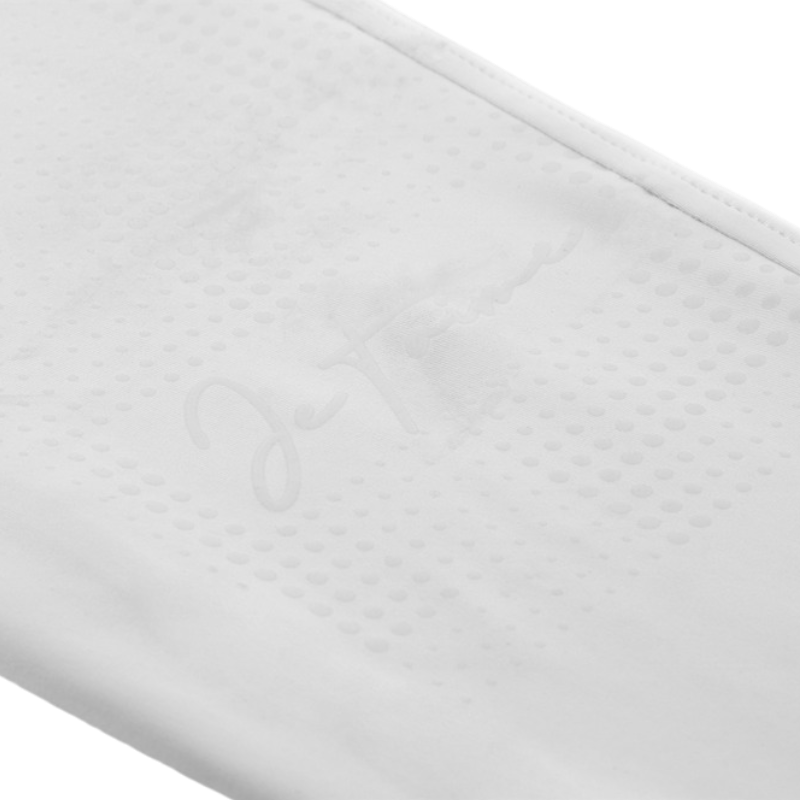 Equithème - Legging d'équitation femme Flora Je t'aime blanc