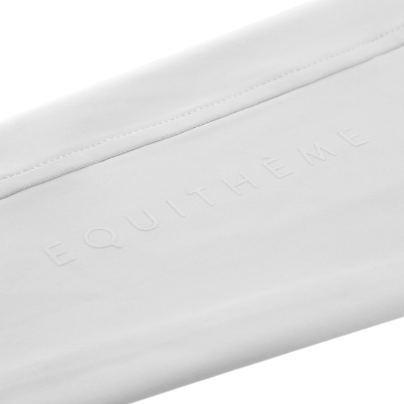 Equithème - Legging d'équitation femme Flora Je t'aime blanc