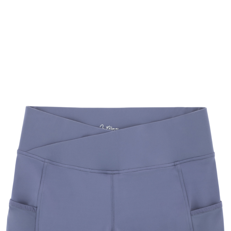 Equithème - Legging d'équitation femme Flora Je t'aime violet