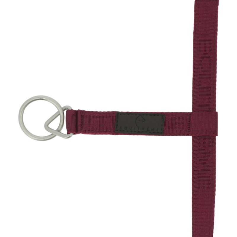 Equithème - Licol Nylon Jacquard bordeaux