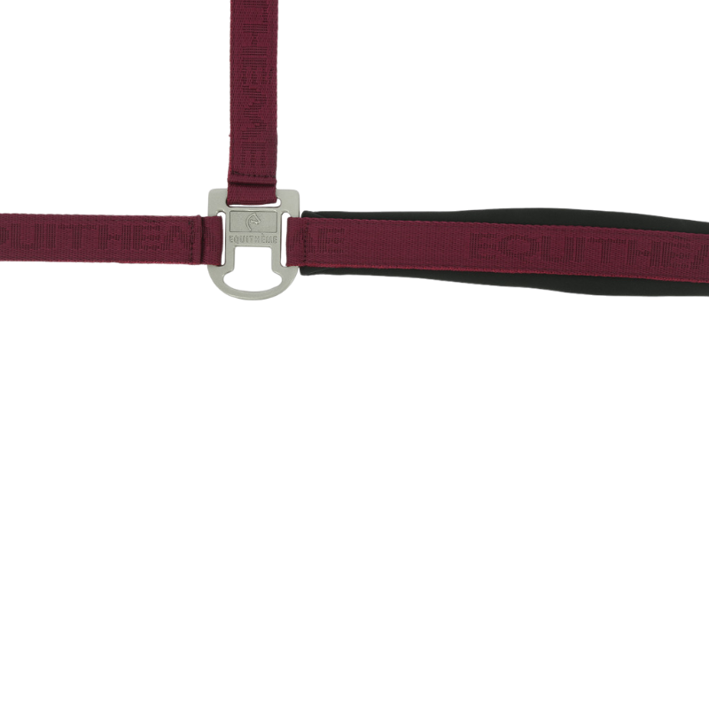 Equithème - Licol Nylon Jacquard bordeaux
