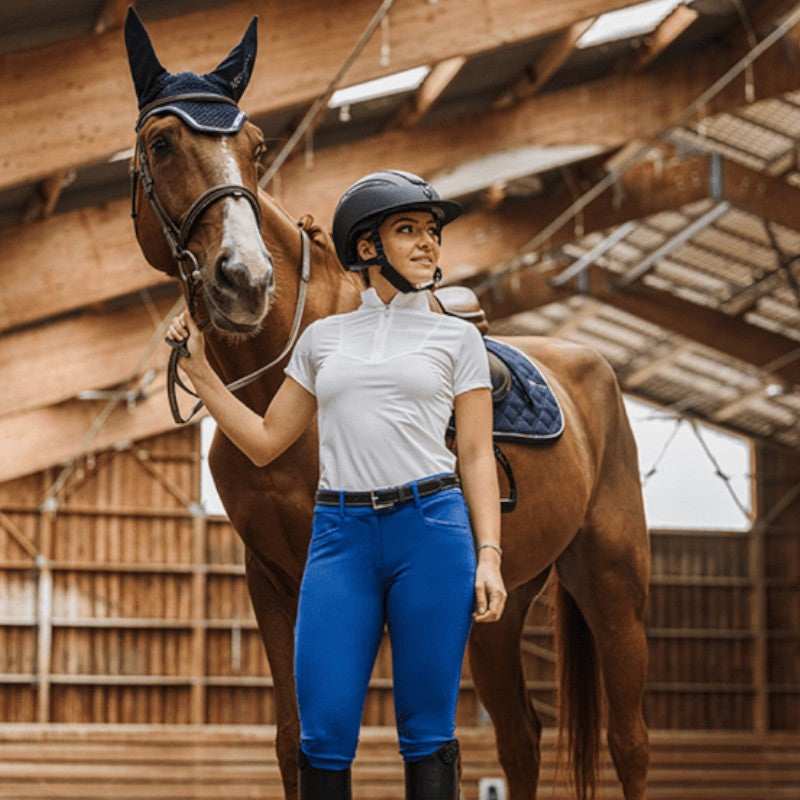 Equithème - Pantalon d'équitation femme Jessie bleu roi