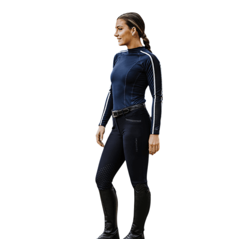 Equithème - Pantalon d'équitation femme Jessie marine
