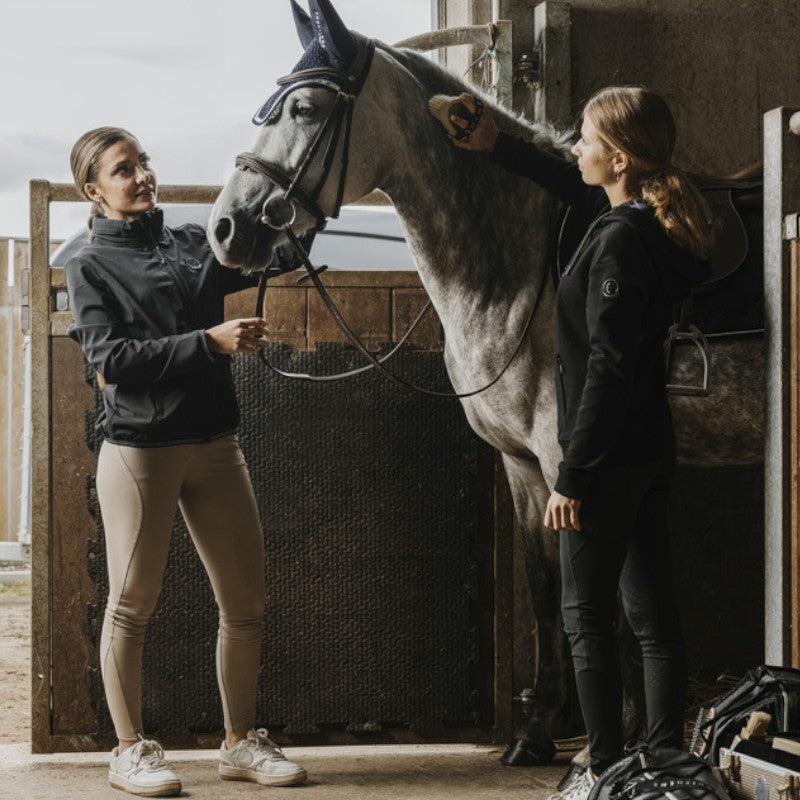 Equithème - Pantalon d'équitation femme Queen Je t'aime taupe