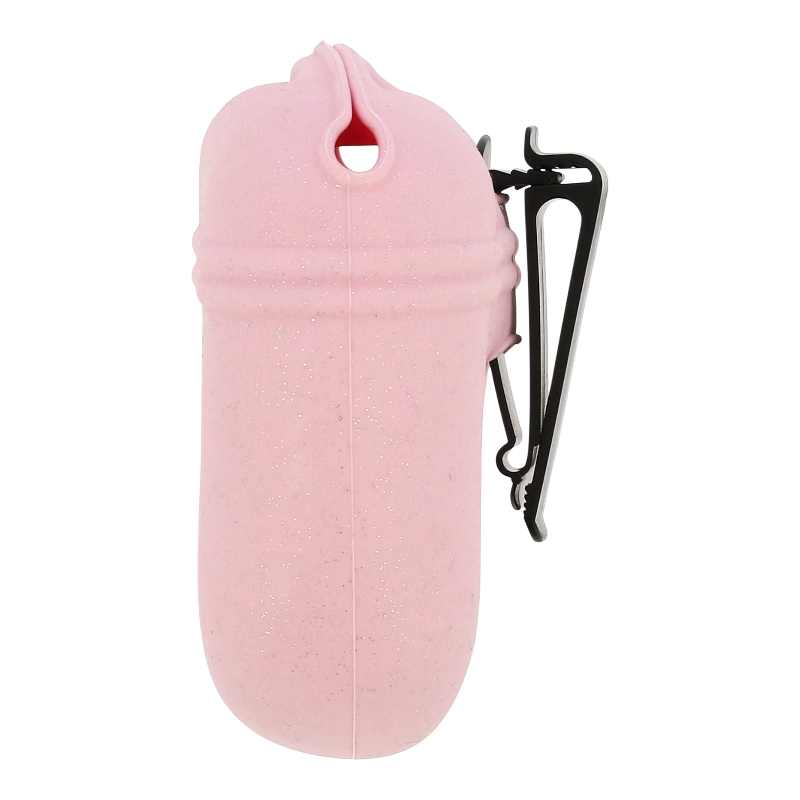 Equithème - Pochette pour friandises en silicone Je t'aime rose