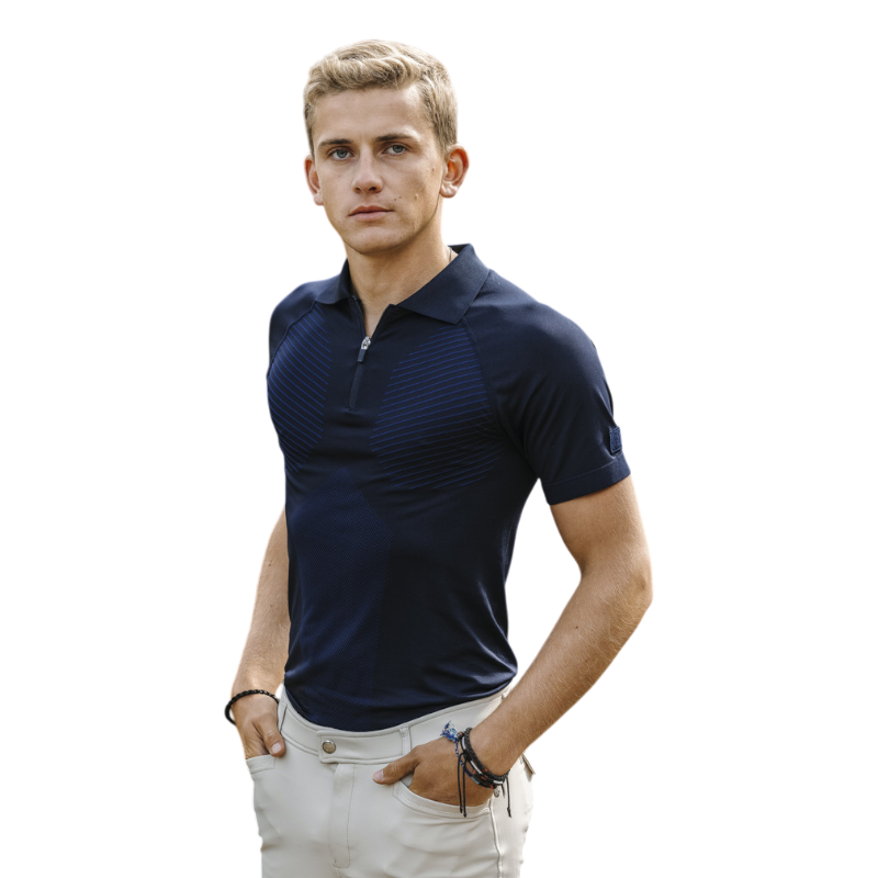 Equithème - Polo homme Lucas marine