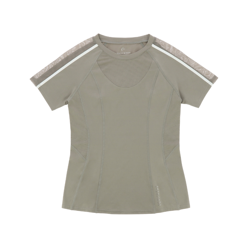 Equithème - T-shirt manches courtes femme Marion taupe