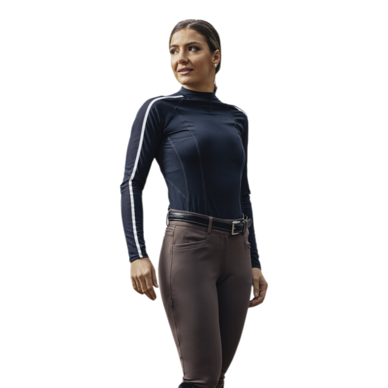 Equithème - T-shirt manches longues femme Melodie marine