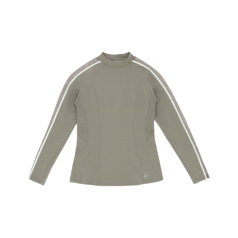 Equithème - T-shirt manches longues femme Melodie taupe