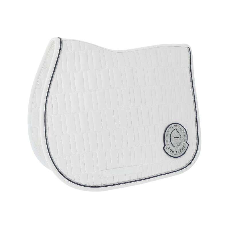 Equithème - Tapis de selle Compet Je t'aime blanc