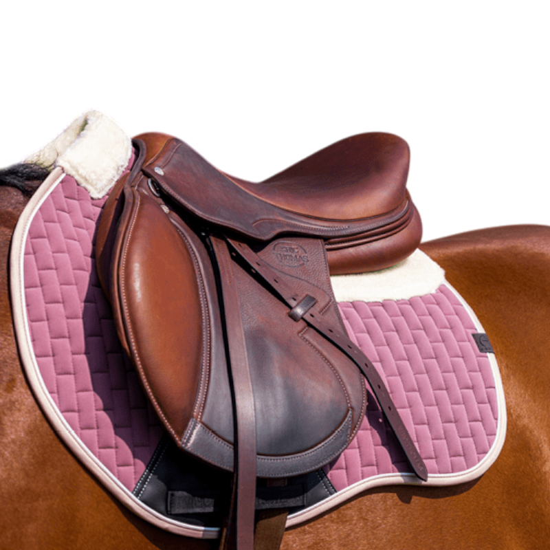 Equithème - Tapis de selle Dinard rose