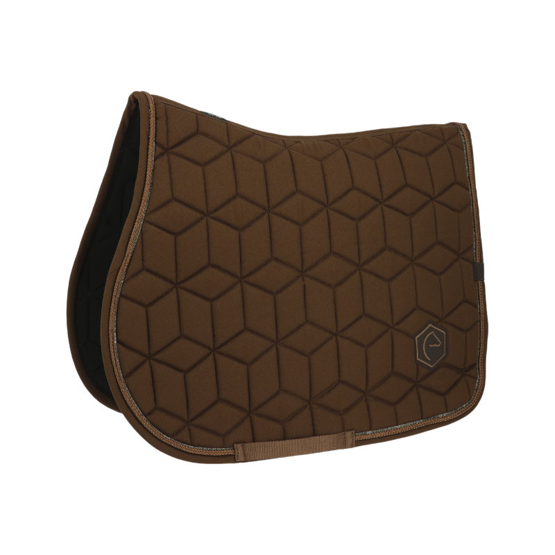 Equithème - Tapis de selle Hexalight marron