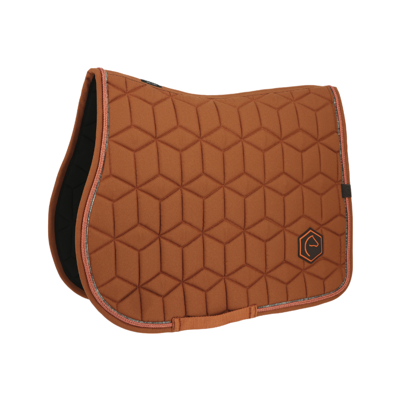 Equithème - Tapis de selle Hexalight rouille