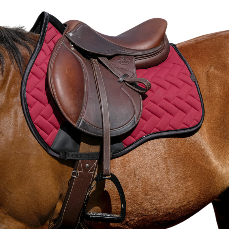 Equithème - Tapis de selle Impulsion bordeaux