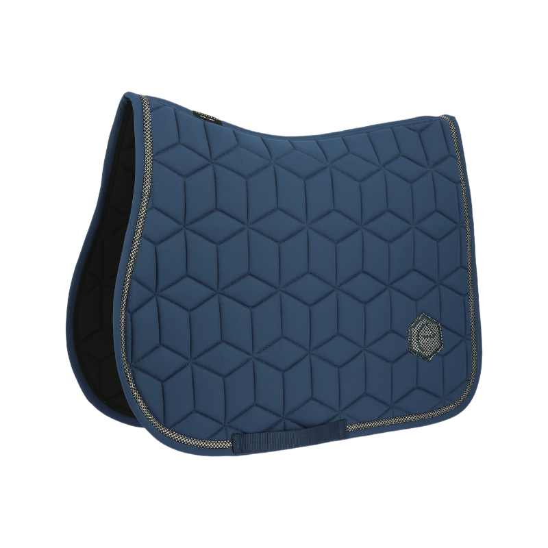 Equithème - Tapis de selle Softhex bleu petrole