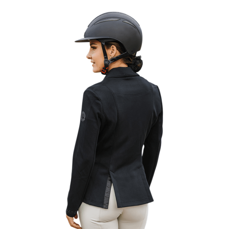 Equithème - Veste de concours femme Stockholm Je t'aime noir