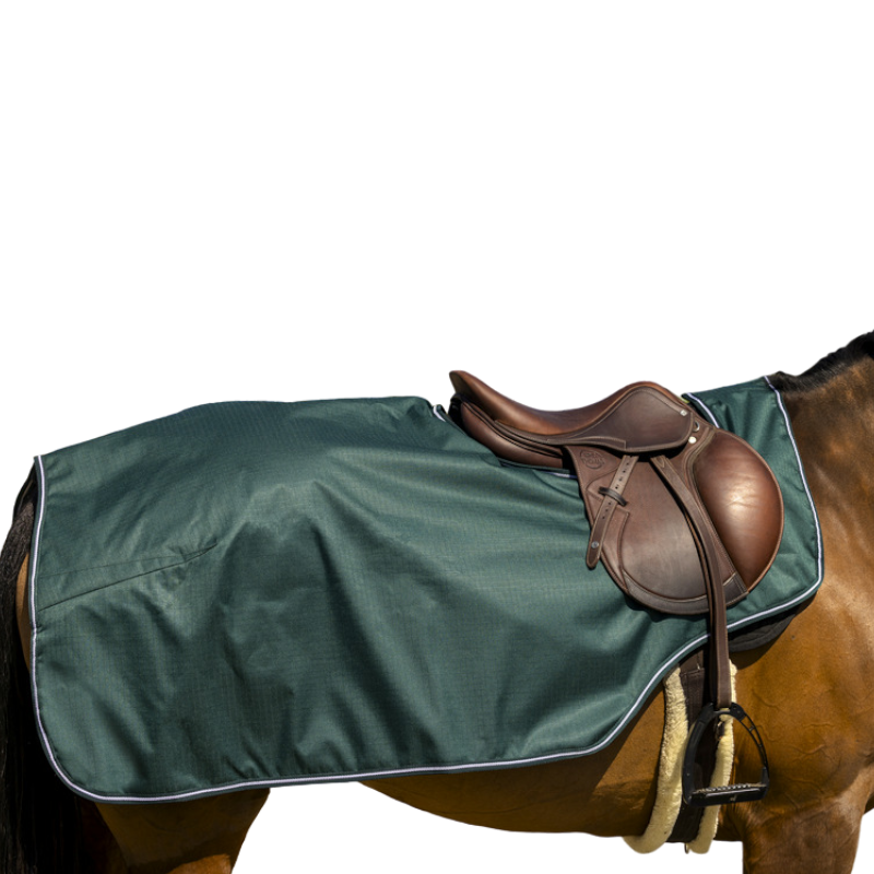 Equithème - Couvre-reins Tyrex 600D polaire vert 0g
