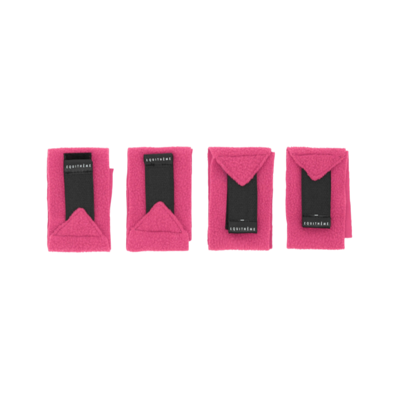 Equithème - Bandes de polo pour mini poney rose