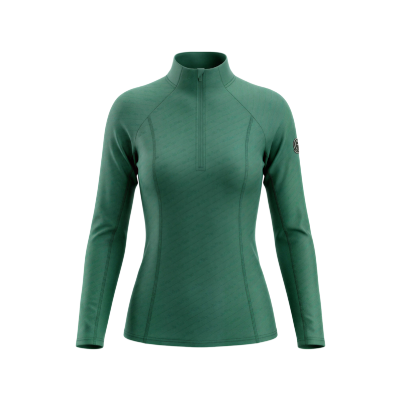 Equithème - Baselayer femme Je T'aime EK-Sabine bleu canard