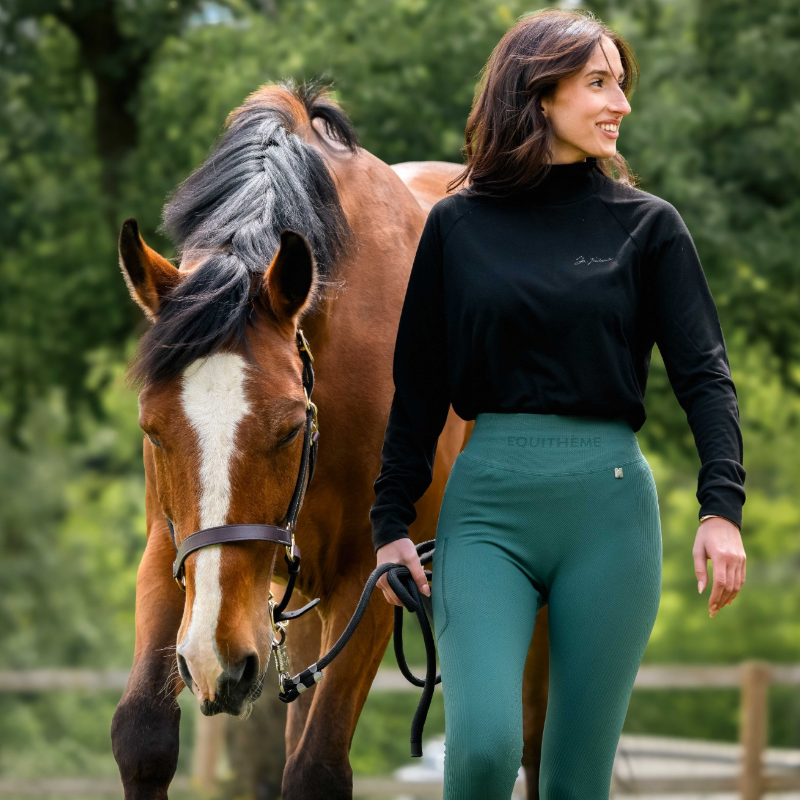 Equithème - Baselayer femme Je T'aime EQ-Kathya noir