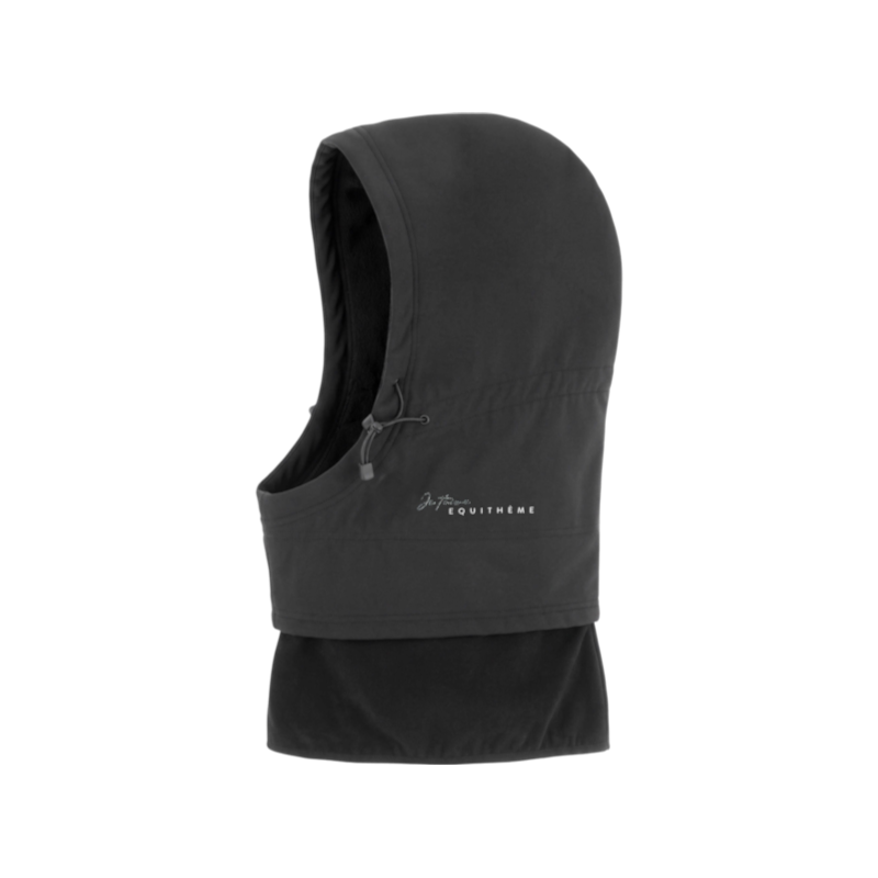 Equithème - Cagoule unisexe Je T'aime EQ-Floor noir