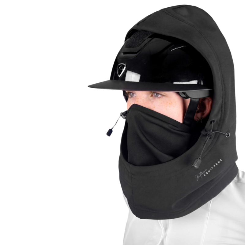 Equithème - Cagoule unisexe Je T'aime EQ-Floor noir