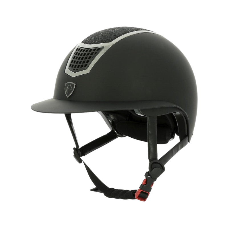 Equithème - Casque d'équitation Airy L noir céleste/ noir | - Ohlala