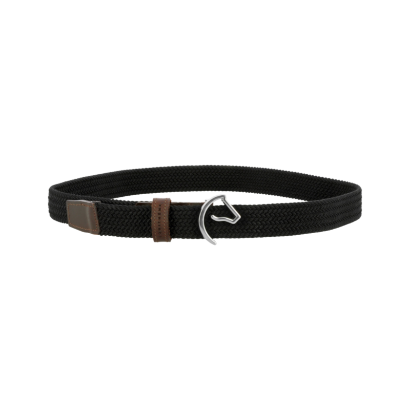 Equithème - Ceinture tressée EK-Horse noir
