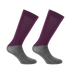 Equithème - Chaussette d'équitation Compet Je t'aime prune x2